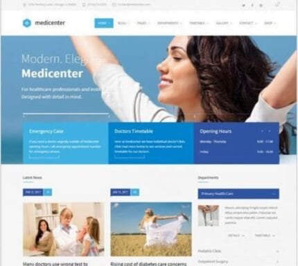 MediCenter v14.0 – Health Medical Clinic WordPress Theme
