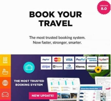 Book Your Travel v8.18.1 – Online Booking WordPress Theme