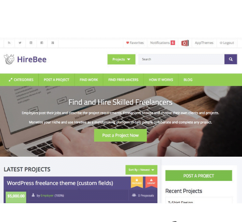 Hirebee Premium WordPress Theme