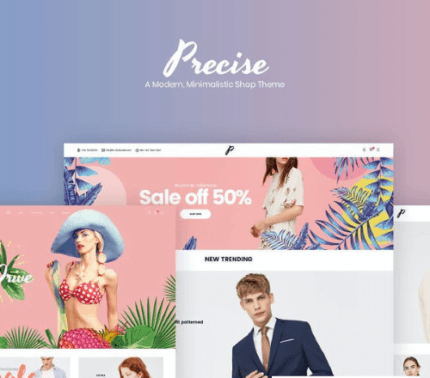 Precise 1.7.4 – A Modern, Minimalistic Shop Theme
