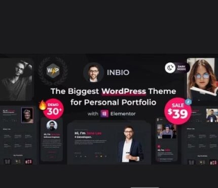 InBio - Personal Portfolio/CV WordPress Theme